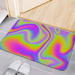Abstract Holographic Trippy Print Indoor Door Mat