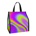 Abstract Holographic Trippy Print Insulated Lunch Tote