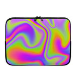 Abstract Holographic Trippy Print Laptop Sleeve