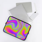 Abstract Holographic Trippy Print Laptop Sleeve