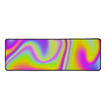 Abstract Holographic Trippy Print Long Kitchen Mat
