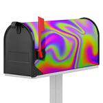 Abstract Holographic Trippy Print Mailbox Cover