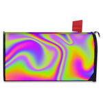 Abstract Holographic Trippy Print Mailbox Cover