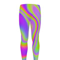 Abstract Holographic Trippy Print Men's Leggings