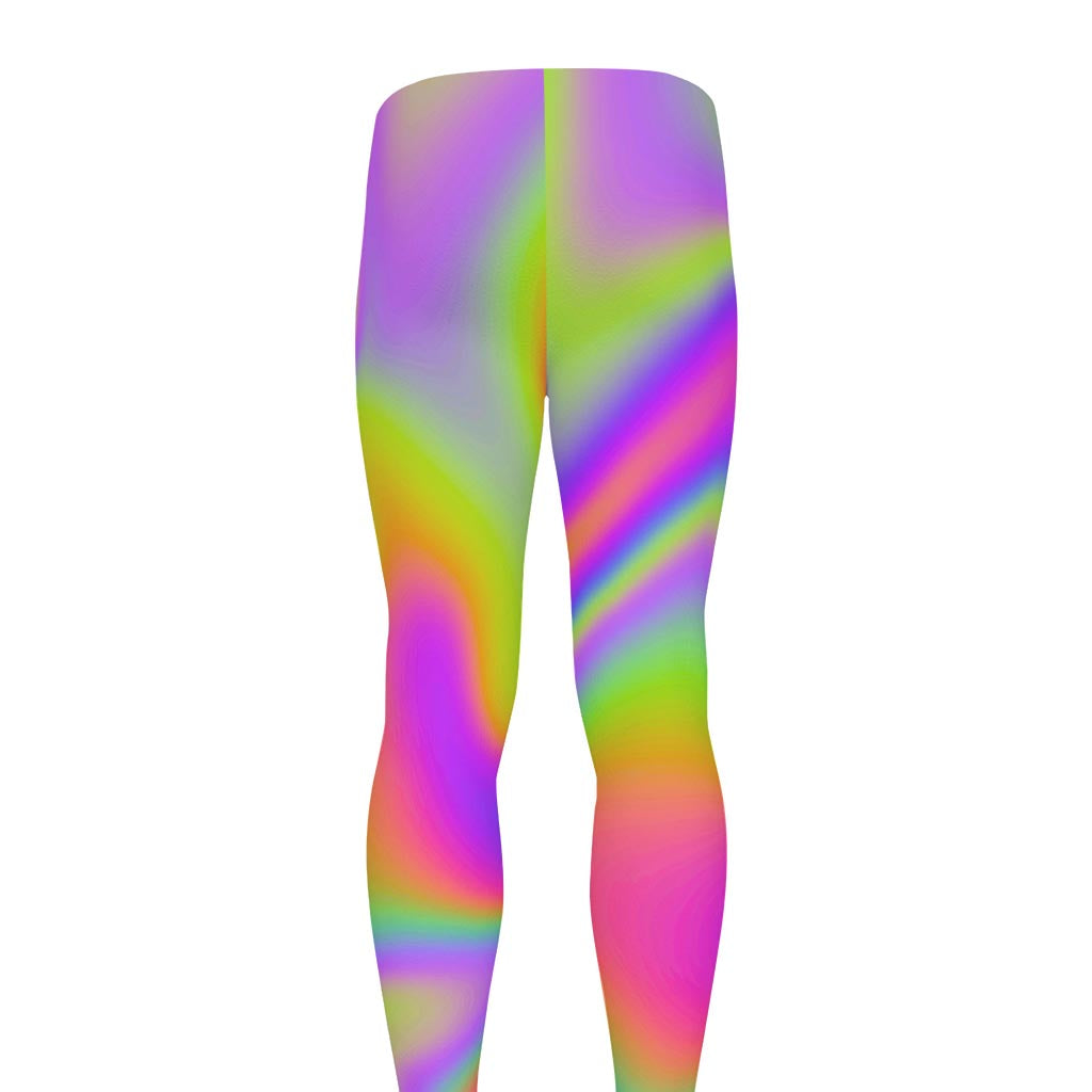 Abstract Holographic Trippy Print Men's leggings