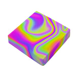 Abstract Holographic Trippy Print Outdoor Seat Cushion Cover