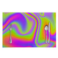 Abstract Holographic Trippy Print Placemat