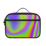 Abstract Holographic Trippy Print Portable Lunch Bag