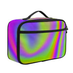 Abstract Holographic Trippy Print Portable Lunch Bag