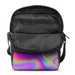 Abstract Holographic Trippy Print Rectangular Crossbody Bag