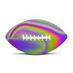 Abstract Holographic Trippy Print Rugby Ball