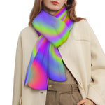 Abstract Holographic Trippy Print Scarf