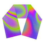 Abstract Holographic Trippy Print Scarf