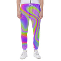 Abstract Holographic Trippy Print Joggers