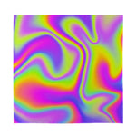 Abstract Holographic Trippy Print Silk Bandana