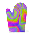 Abstract Holographic Trippy Print Single Oven Mitt