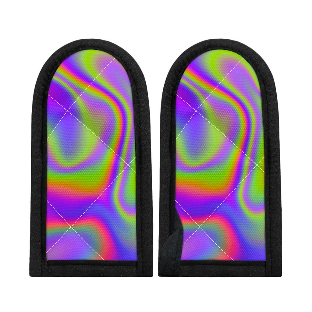 Abstract Holographic Trippy Print Skillet Handle Cover
