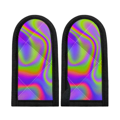 Abstract Holographic Trippy Print Skillet Handle Cover