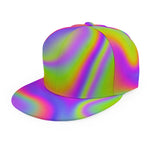 Abstract Holographic Trippy Print Snapback Cap