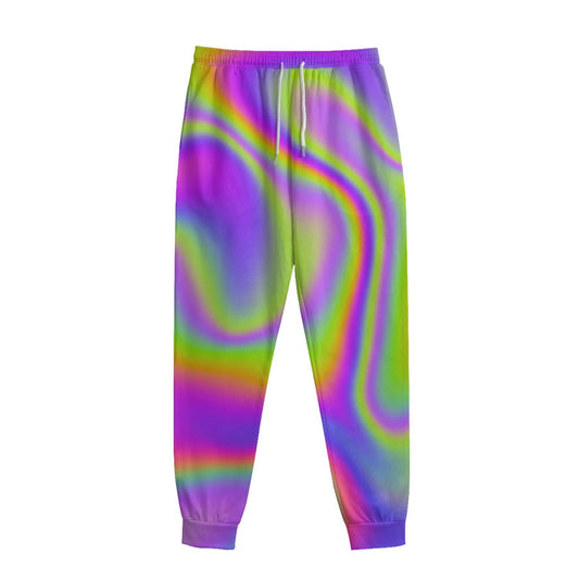 Abstract Holographic Trippy Print Sweatpants