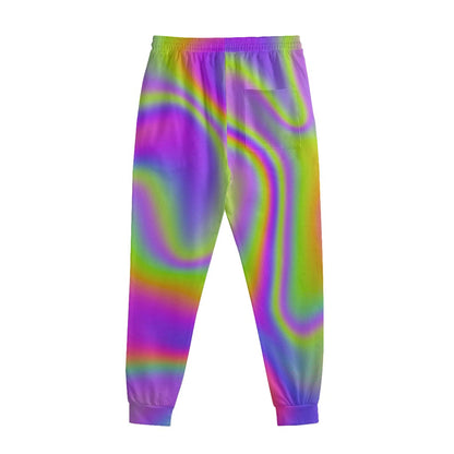 Abstract Holographic Trippy Print Sweatpants