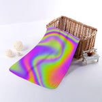 Abstract Holographic Trippy Print Towel