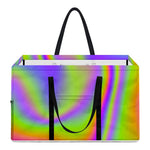 Abstract Holographic Trippy Print Utility Tote Bag
