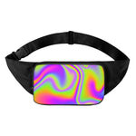 Abstract Holographic Trippy Print Waist Bag