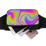 Abstract Holographic Trippy Print Waist Bag