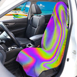 Abstract Holographic Trippy Print Waterproof Car Seat Cover