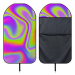 Abstract Holographic Trippy Print Waterproof Car Seat Cover