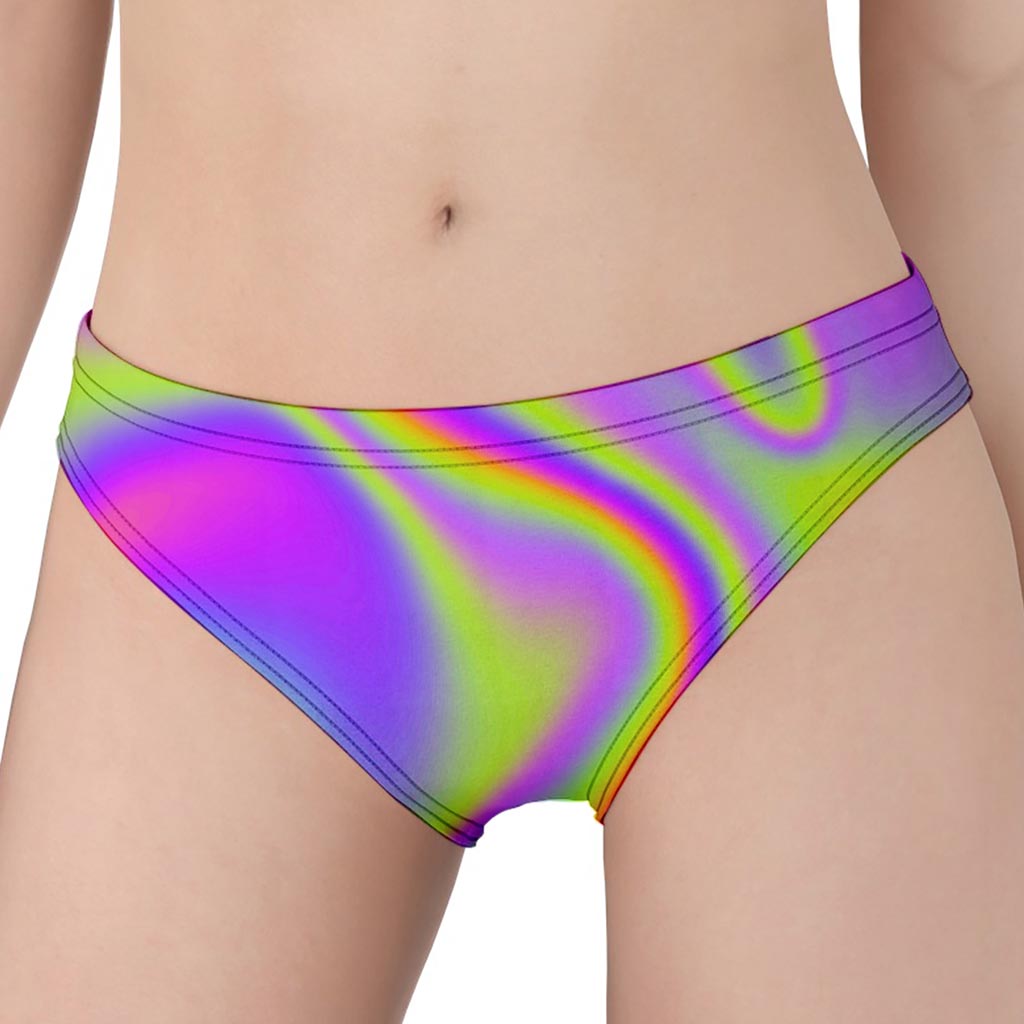 Abstract Holographic Trippy Print Women's Panties