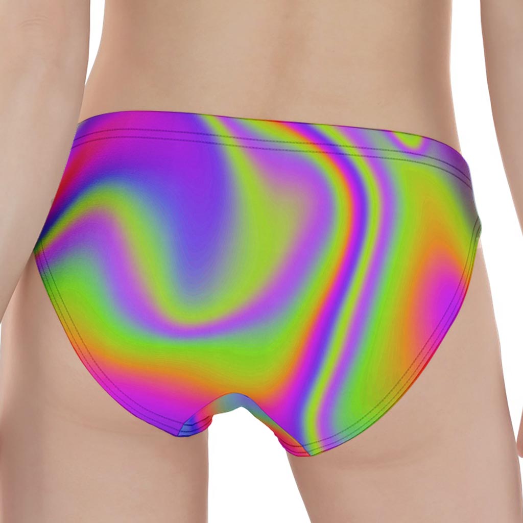 Abstract Holographic Trippy Print Women's Panties