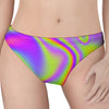 Abstract Holographic Trippy Print Women's Thong