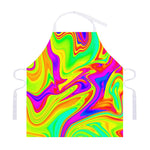 Abstract Liquid Trippy Print Adjustable Apron