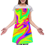 Abstract Liquid Trippy Print Adjustable Apron