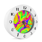Abstract Liquid Trippy Print Alarm Clock