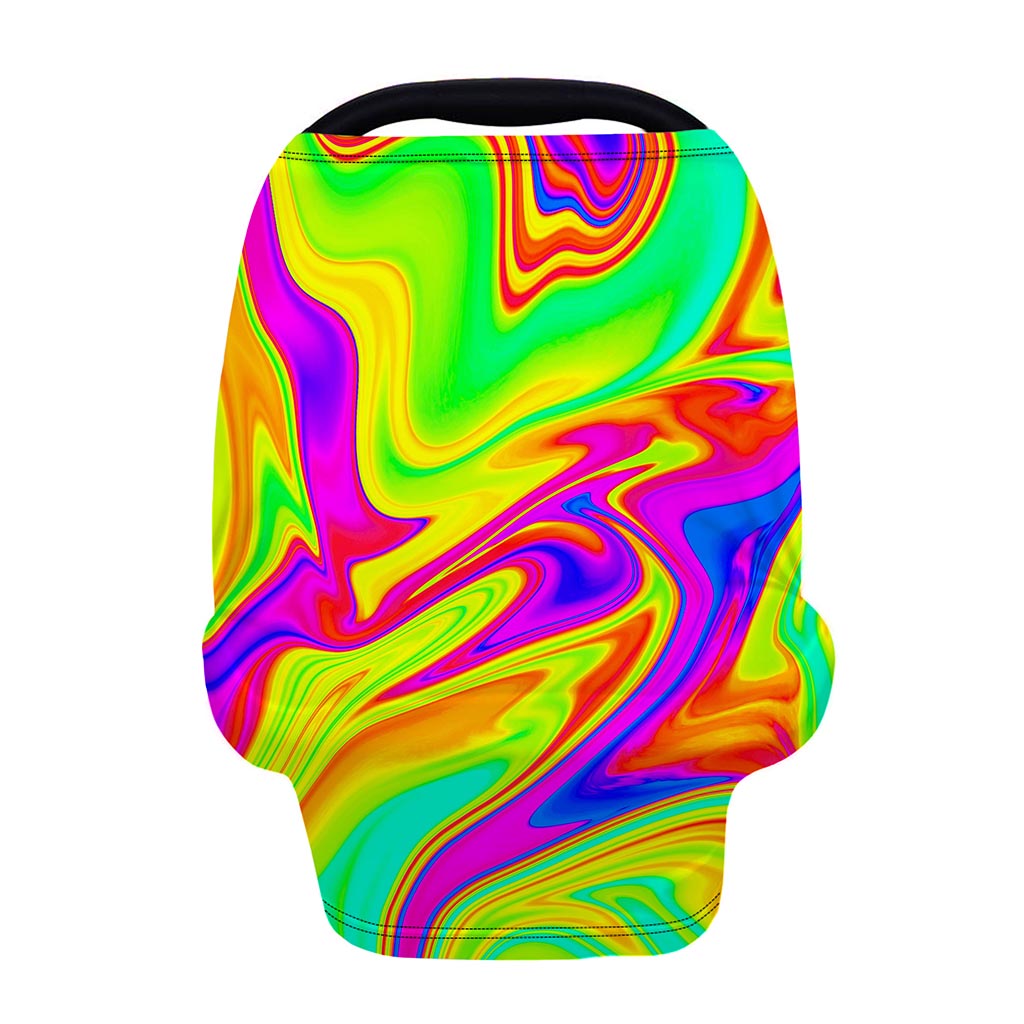 Abstract Liquid Trippy Print Baby Seat Cover