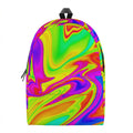 Abstract Liquid Trippy Print School Backpack