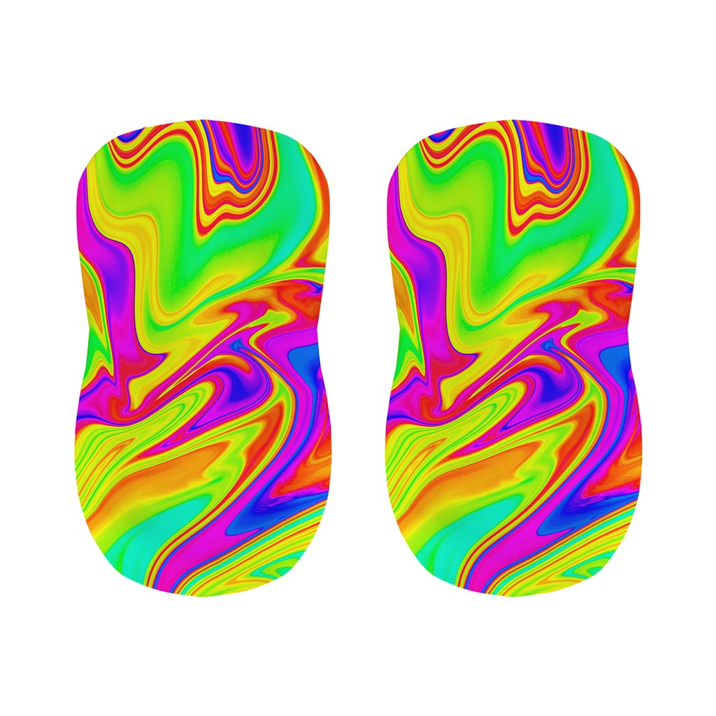 Abstract Liquid Trippy Print Bar Stool Covers