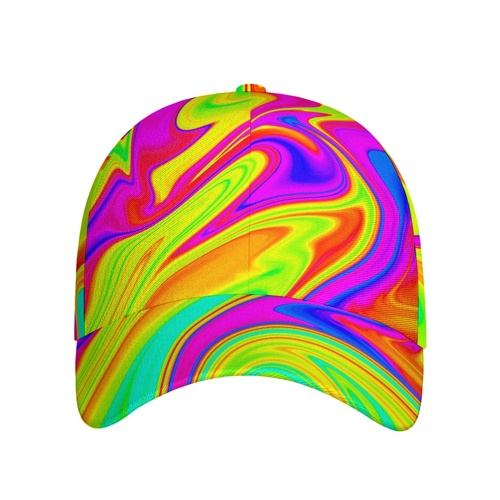 Abstract Liquid Trippy Print Baseball Cap