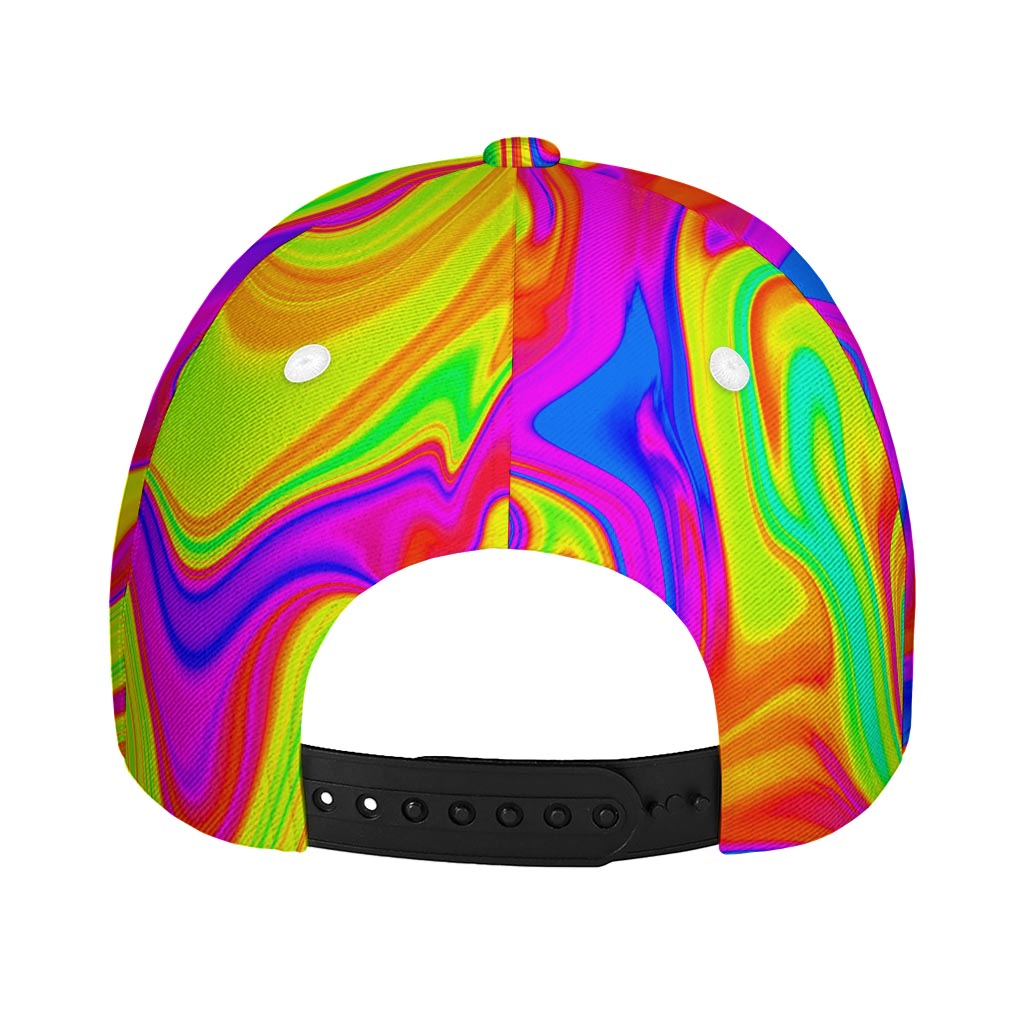 Abstract Liquid Trippy Print Baseball Cap