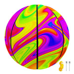 Abstract Liquid Trippy Print Basketball