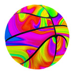 Abstract Liquid Trippy Print Basketball