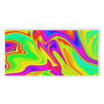 Abstract Liquid Trippy Print Beach Towel