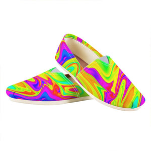 Abstract Liquid Trippy Print Casual Shoes