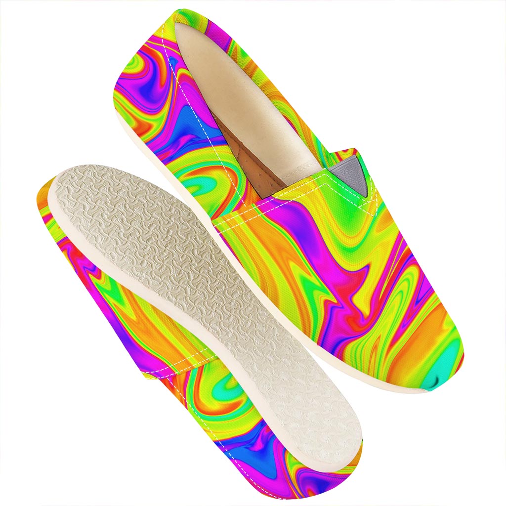 Abstract Liquid Trippy Print Casual Shoes