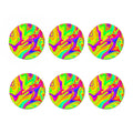 Abstract Liquid Trippy Print Coaster Set