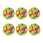 Abstract Liquid Trippy Print Coaster Set