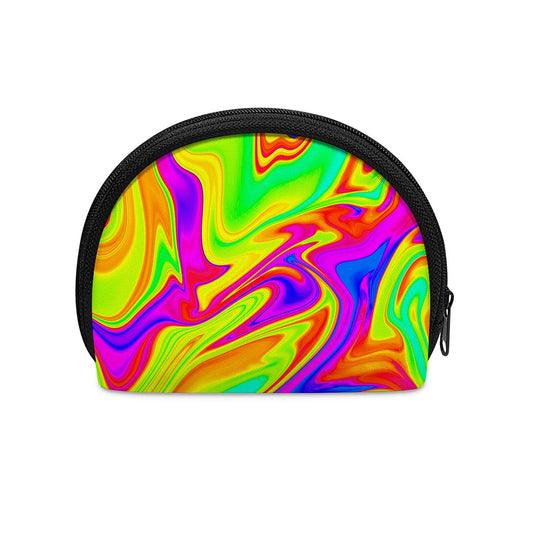 Abstract Liquid Trippy Print Coin Purse